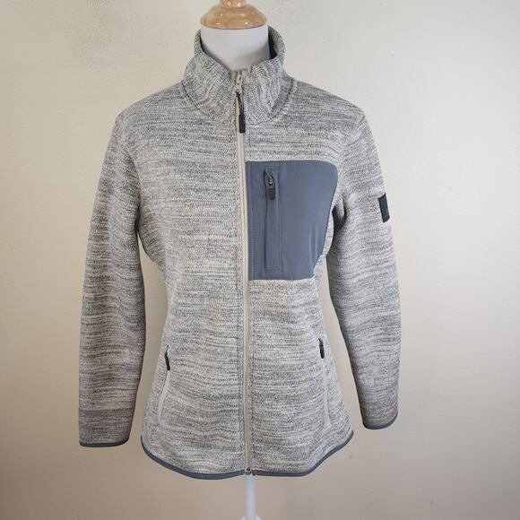 Ascend Exploration Performance Full Zip Fleece Sweater Jacket Size Small Gray - Picture 1 of 6